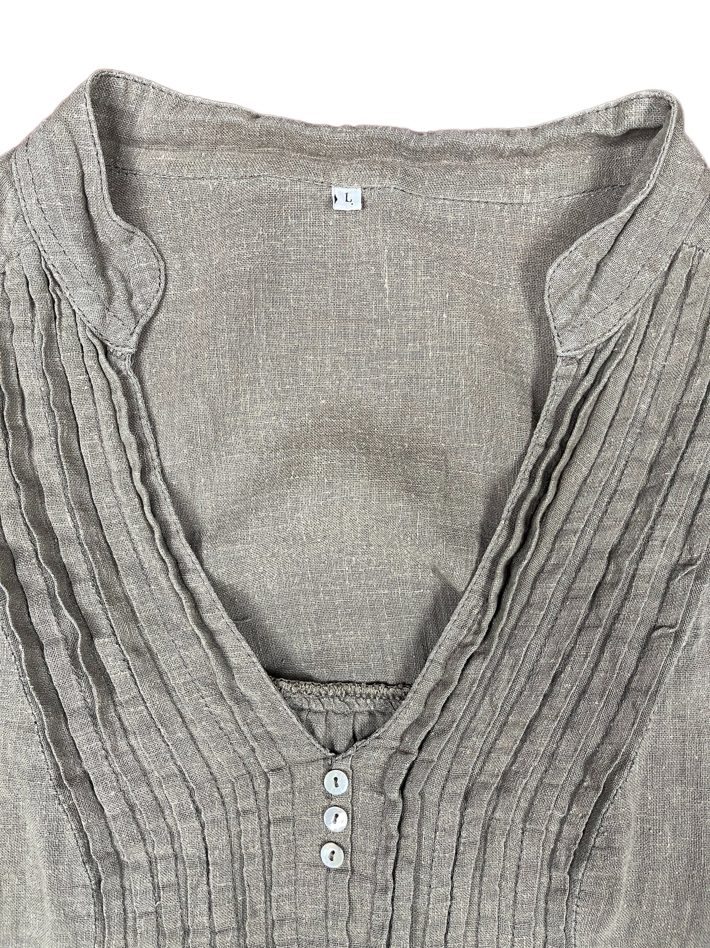 Vintage Sleeveless Top Khaki - L