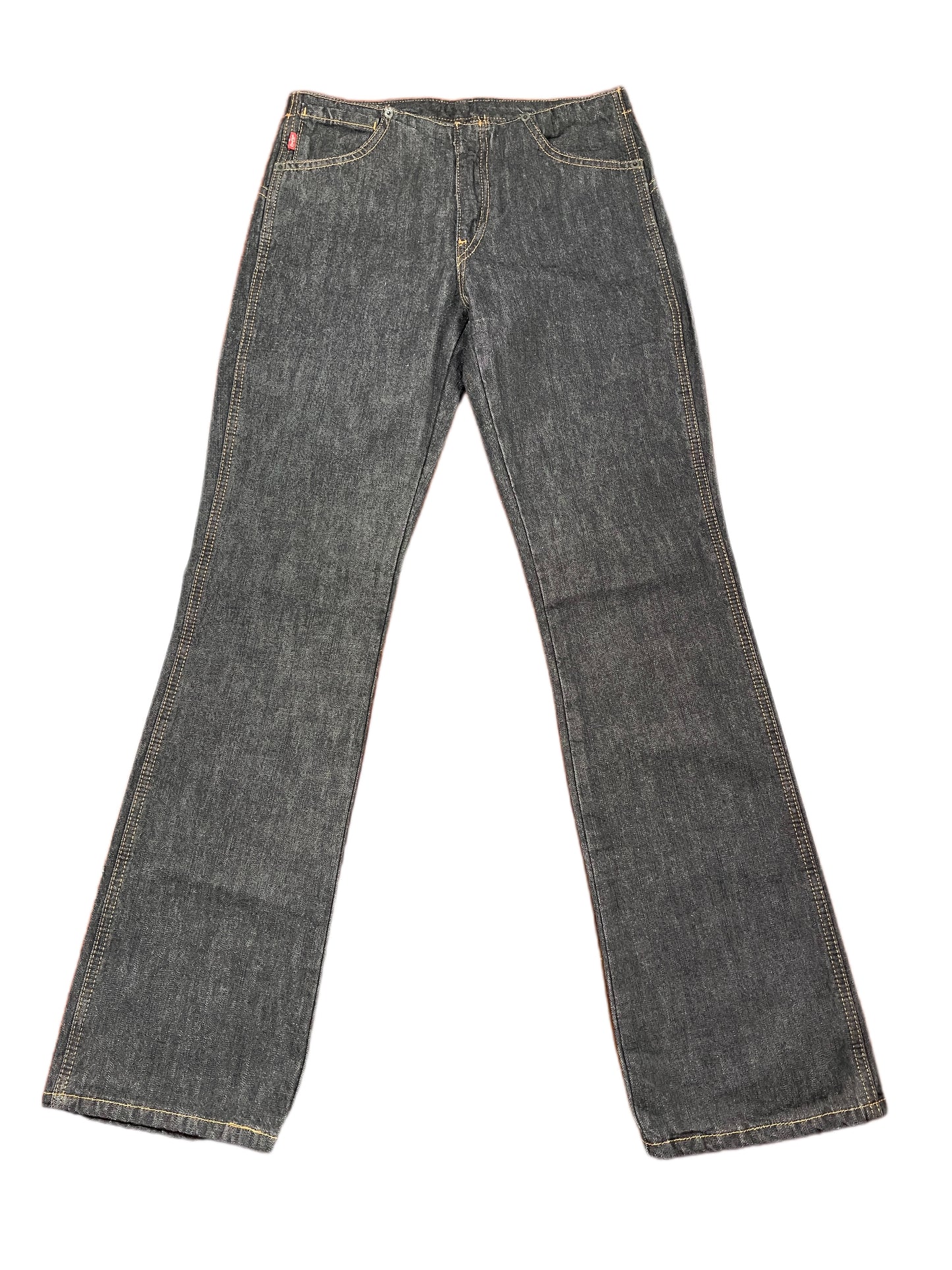 Vintage Levi's Low Waist Flared Denim Pants Blue Gray - S