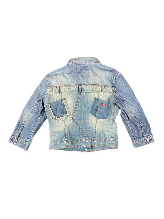 Y2k Miss Sixty Denim Jacket Phantom Pocket Blue - L