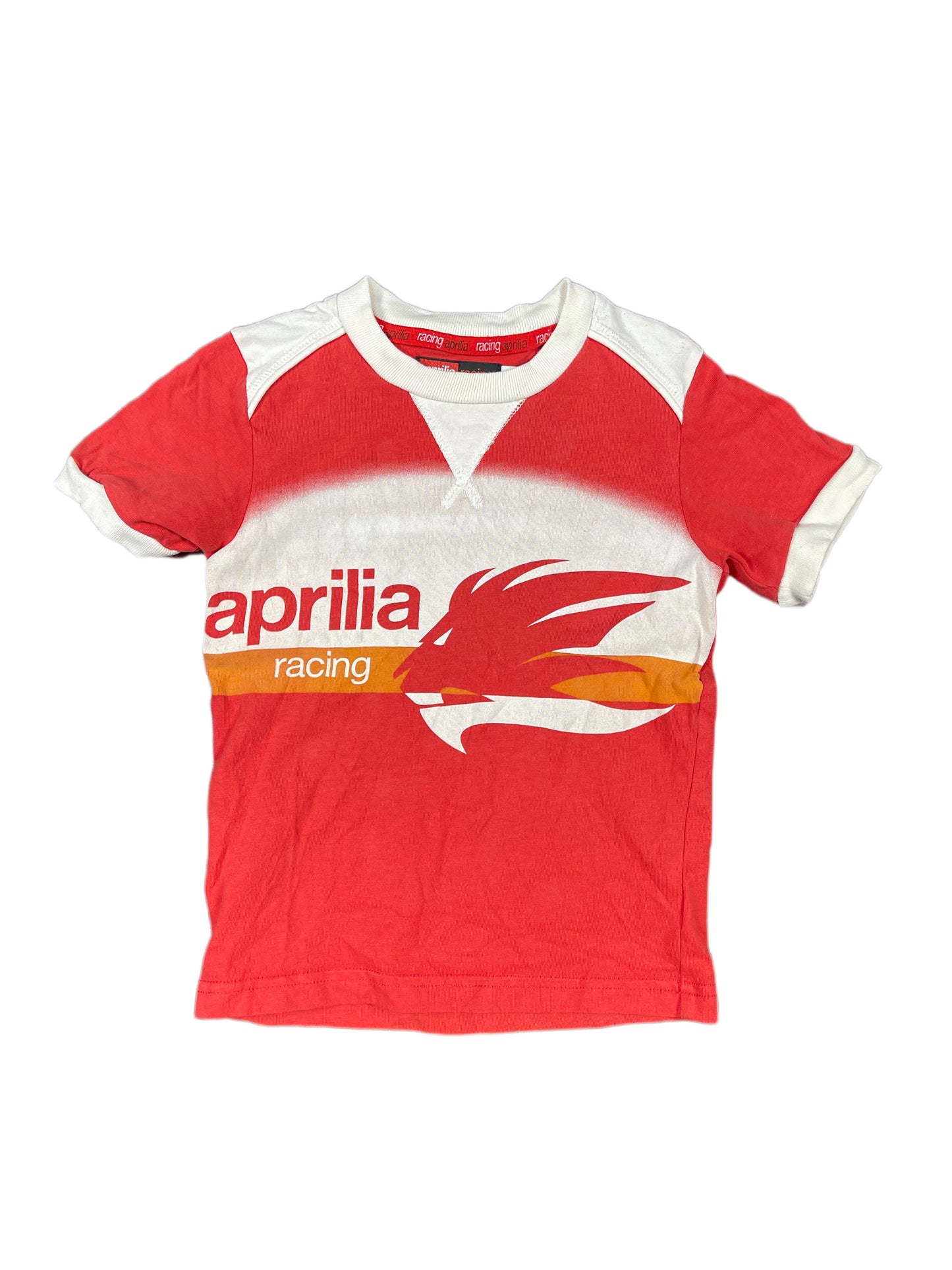 Y2k Aprilia Racing Short Sleeve Top Red - XXS