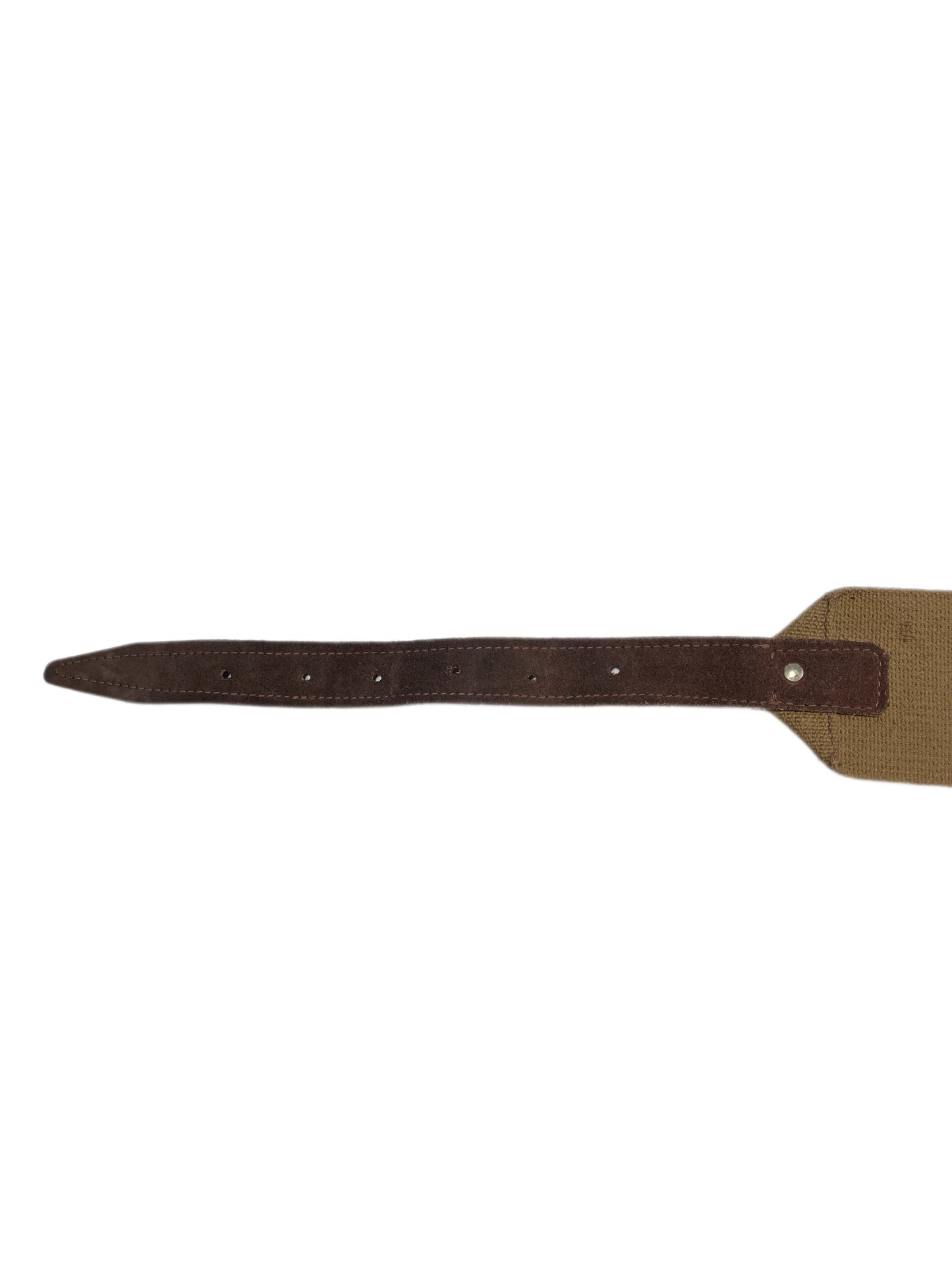 Antik Ammunition Leather Cotton Belt Brown Beige