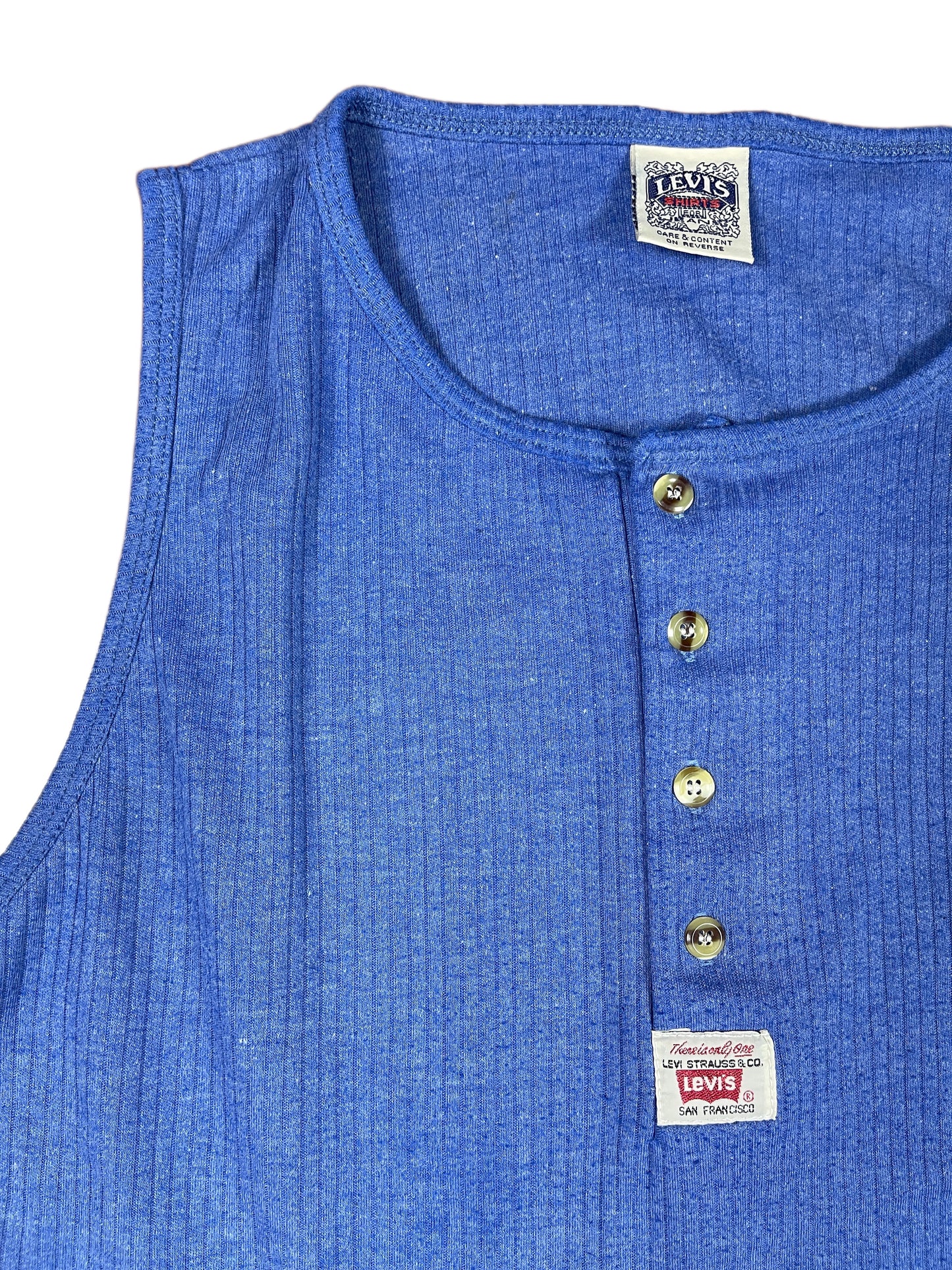 Vintage Levi's Tank Top Blue - L