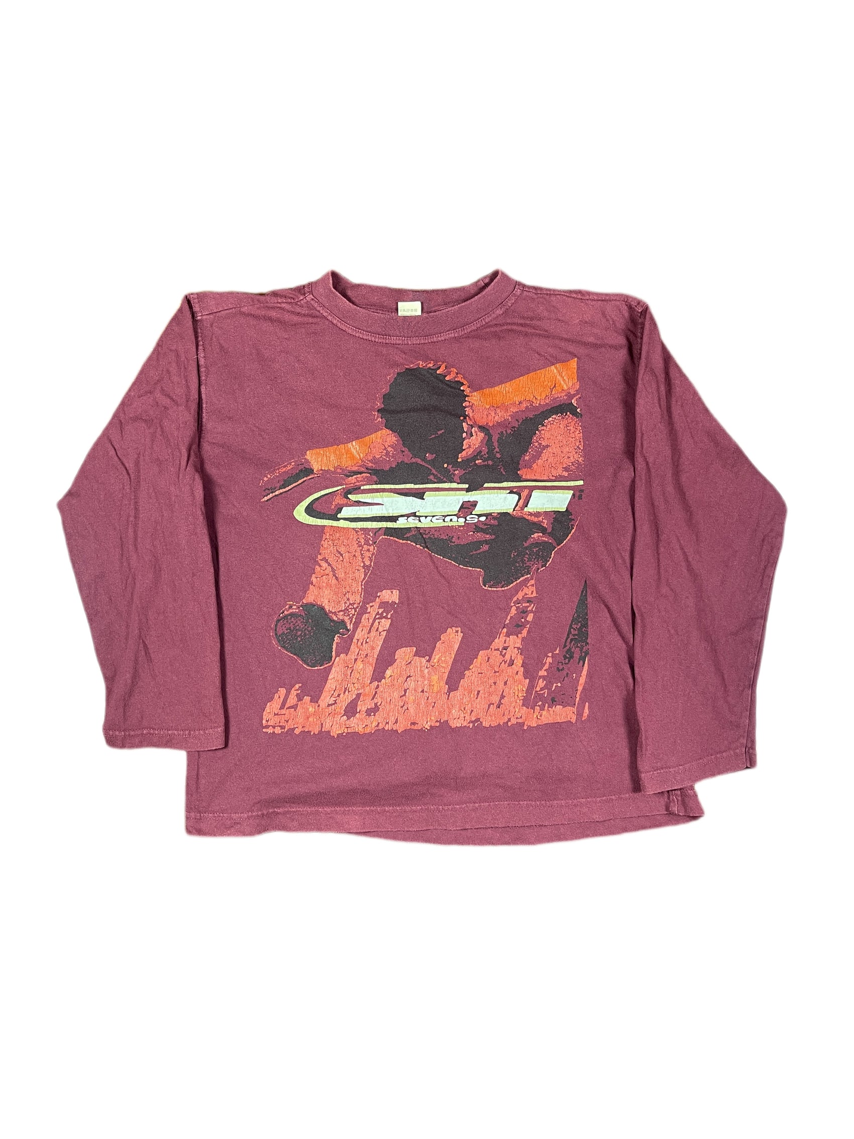 Y2k Long Sleeve Burgundy - S
