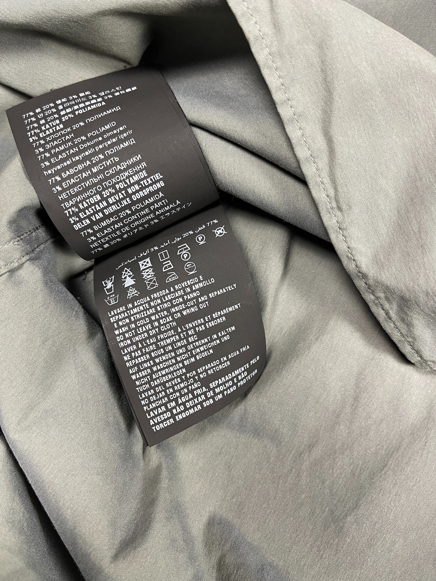 Ultra Rare Fondazione Prada 2017 Long Sleeve Shirt Gray - L