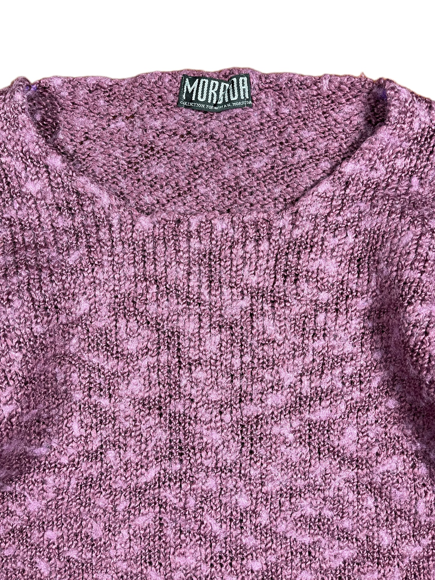 Vintage Morbida Knitted Sweatshirt Purple - L