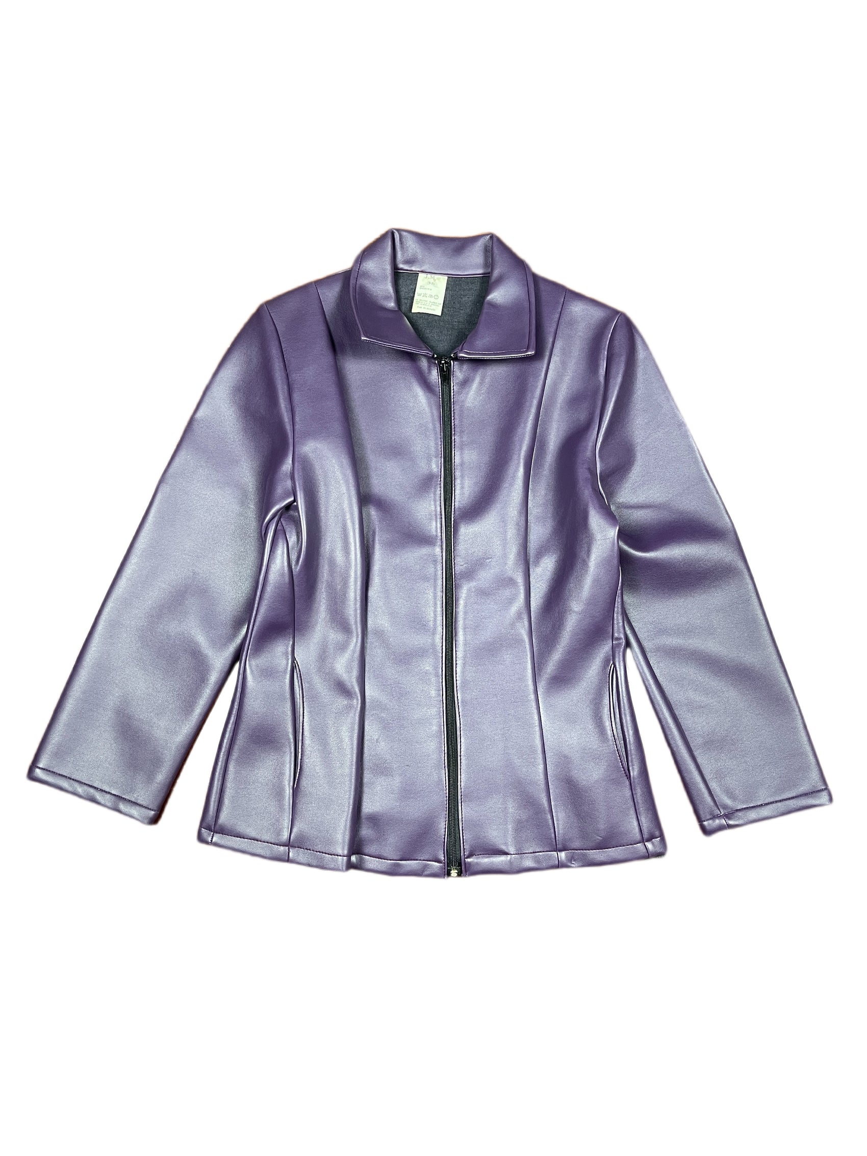 Y2k PVC Jacket Purple - M