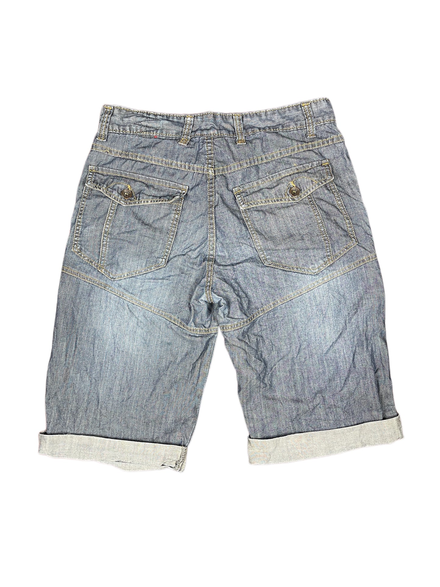 Y2k Karburo Denim Shorts Blue - XL