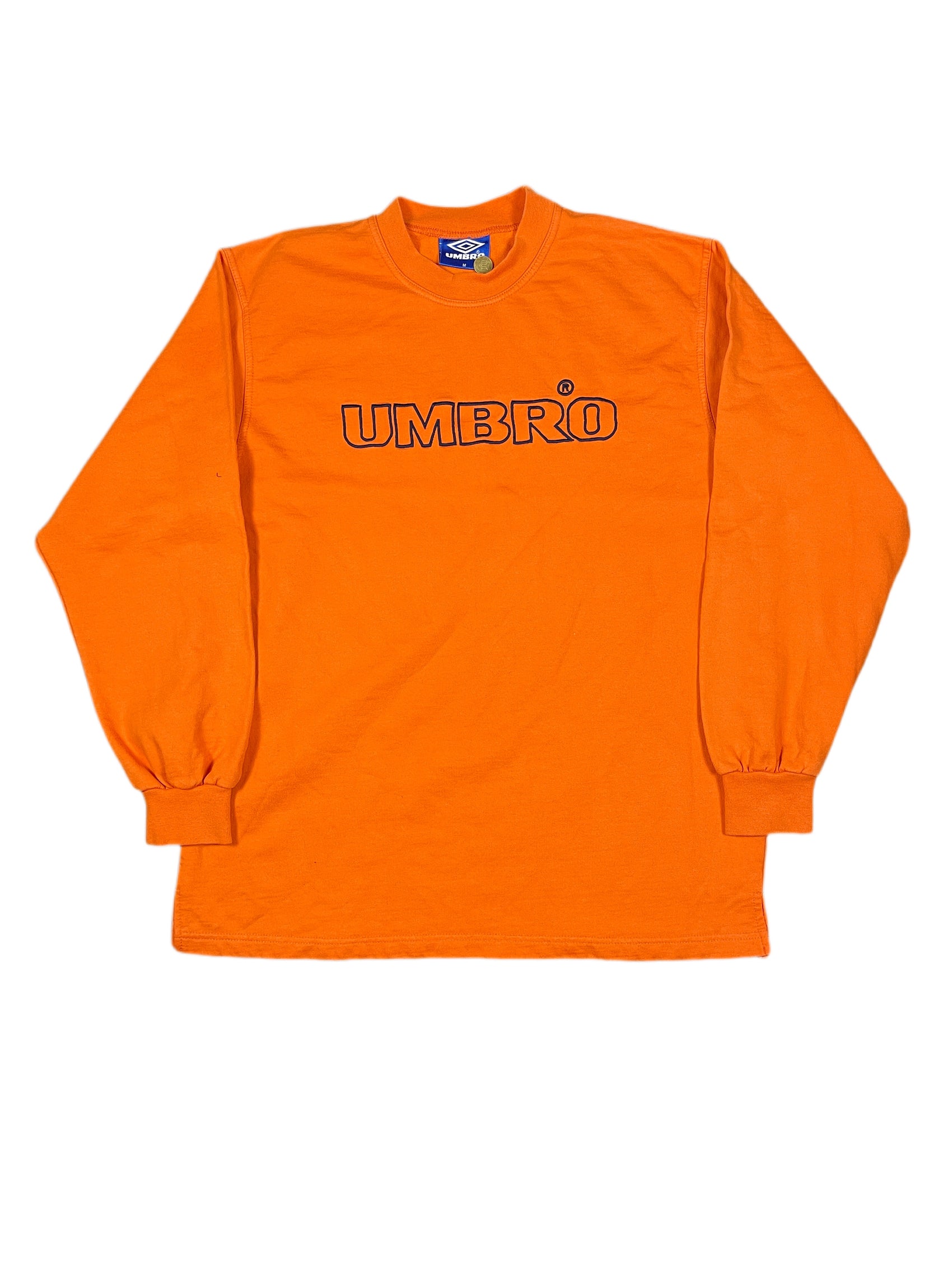 Vintage Umbro 1990s Sweatshirt Orange - M