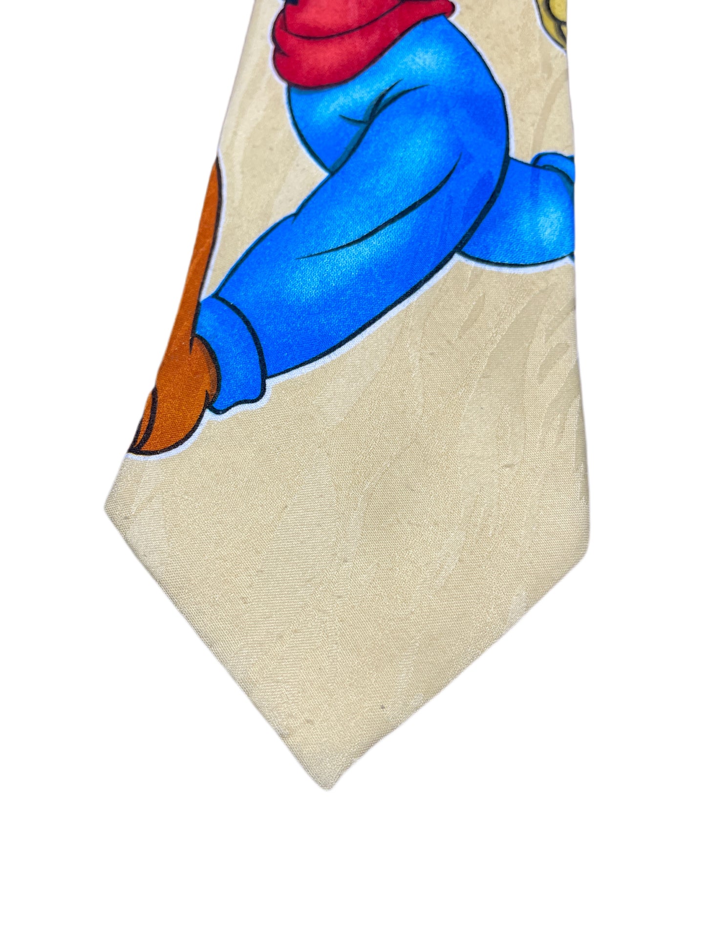 Vintage Goofy Disney Tie Beige