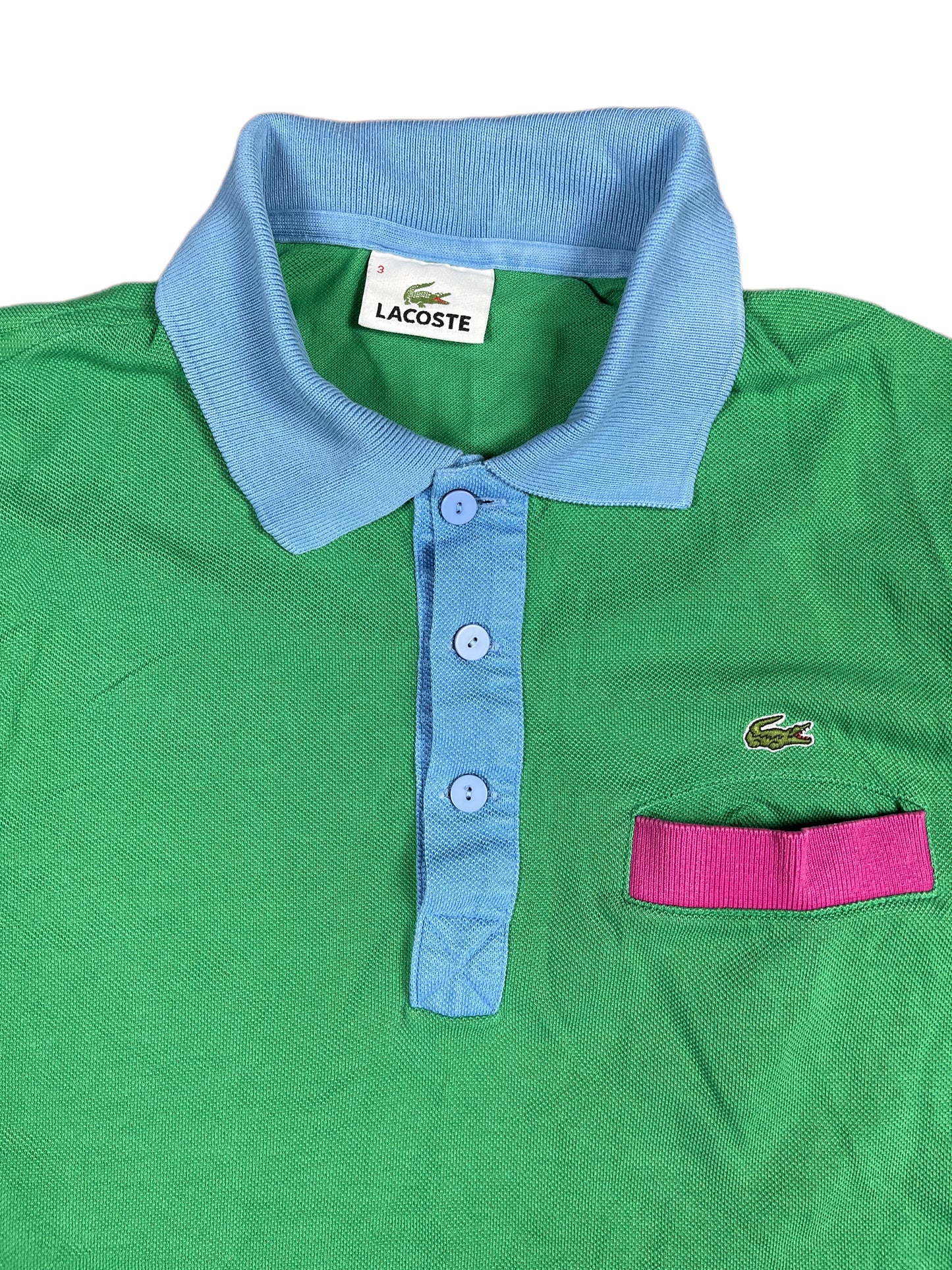 Lacoste Polo Shirt Green Multicolor - S