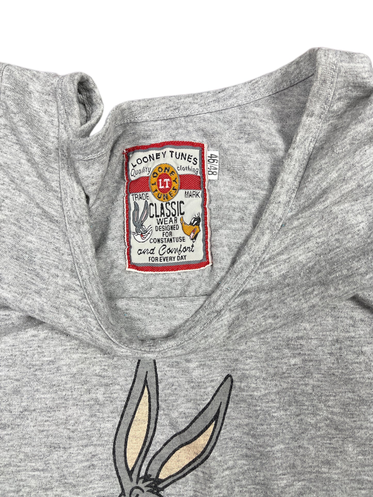 Vintage Bugs Bunny 1998 Looney Tunes Warner Bros Tank Top Gray - M/L