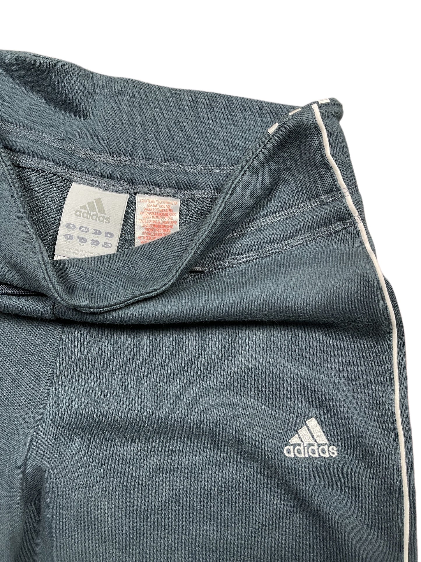 Y2k Adidas 2004 Cloth Pants Navy Gray - L