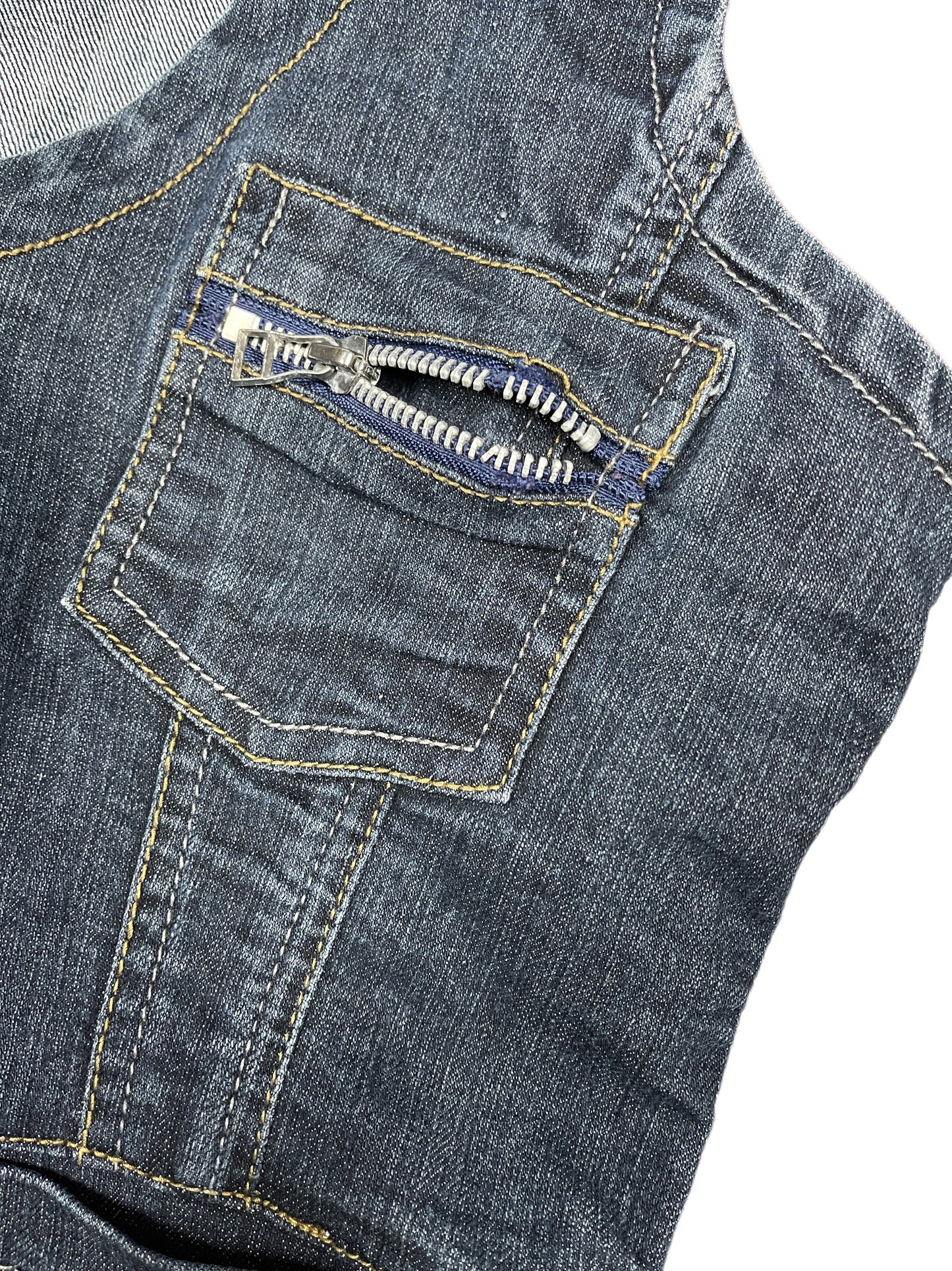 Y2k Msasa Jeans Denim Vest Blue - M/L