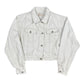 Vintage Chevignon Girl Cropped Denim Jacket White Creme - XL