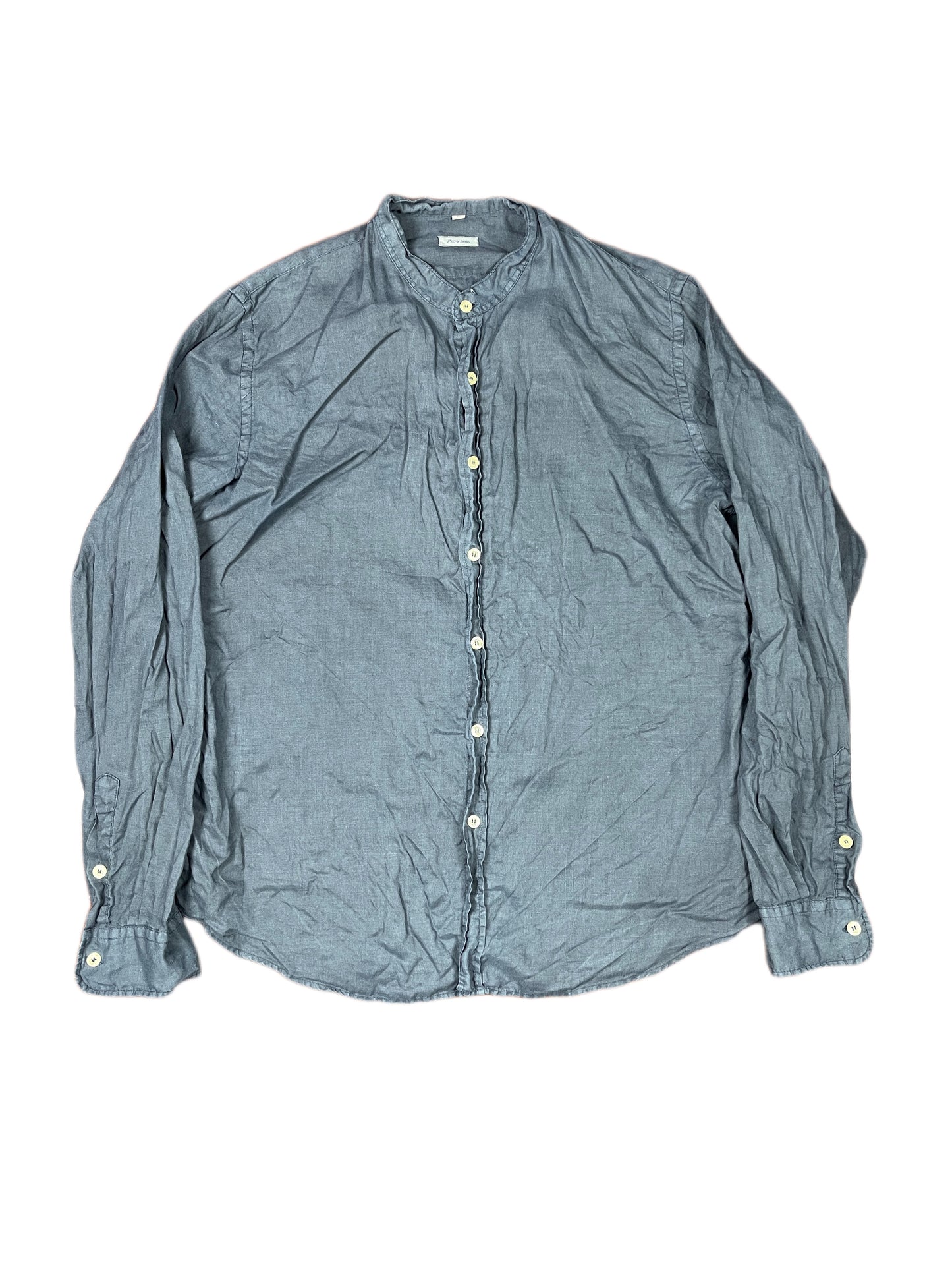 Vintage Long Sleeve Shirt Gray - L