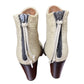 Buttero Low Cut Leather Boots Beige - 37