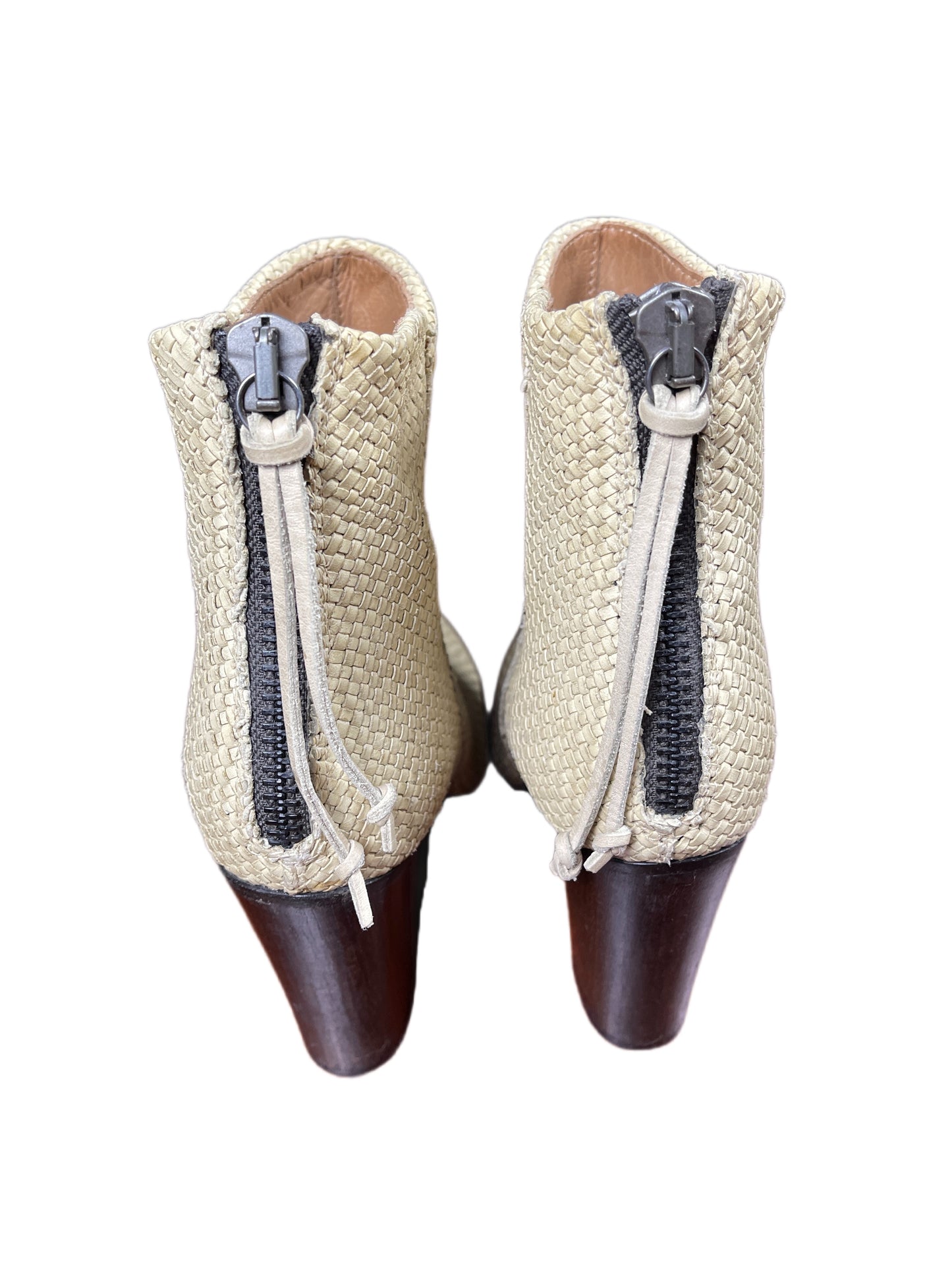 Buttero Low Cut Leather Boots Beige - 37