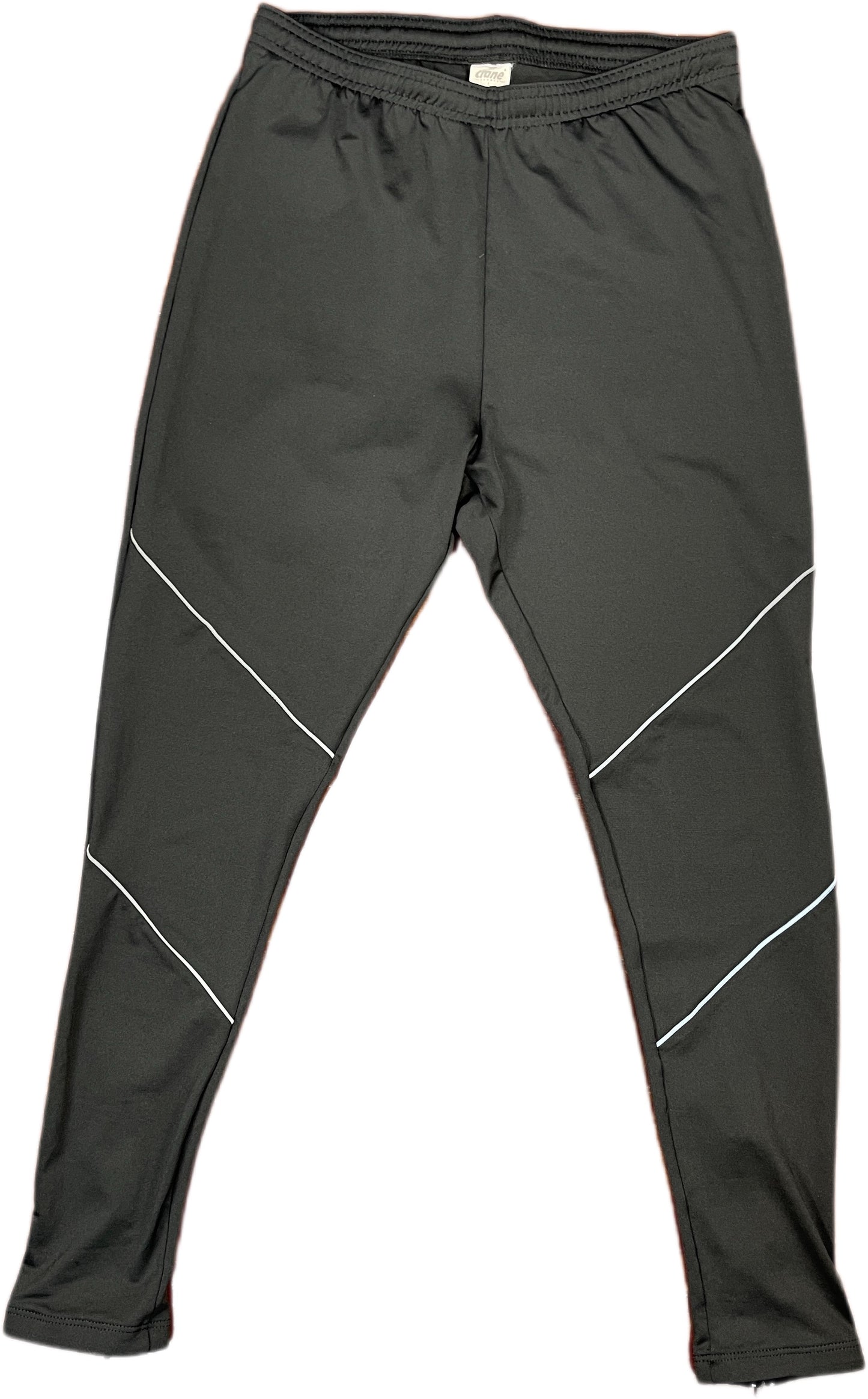 Crane Black Sport Leggings Polyester Blend L