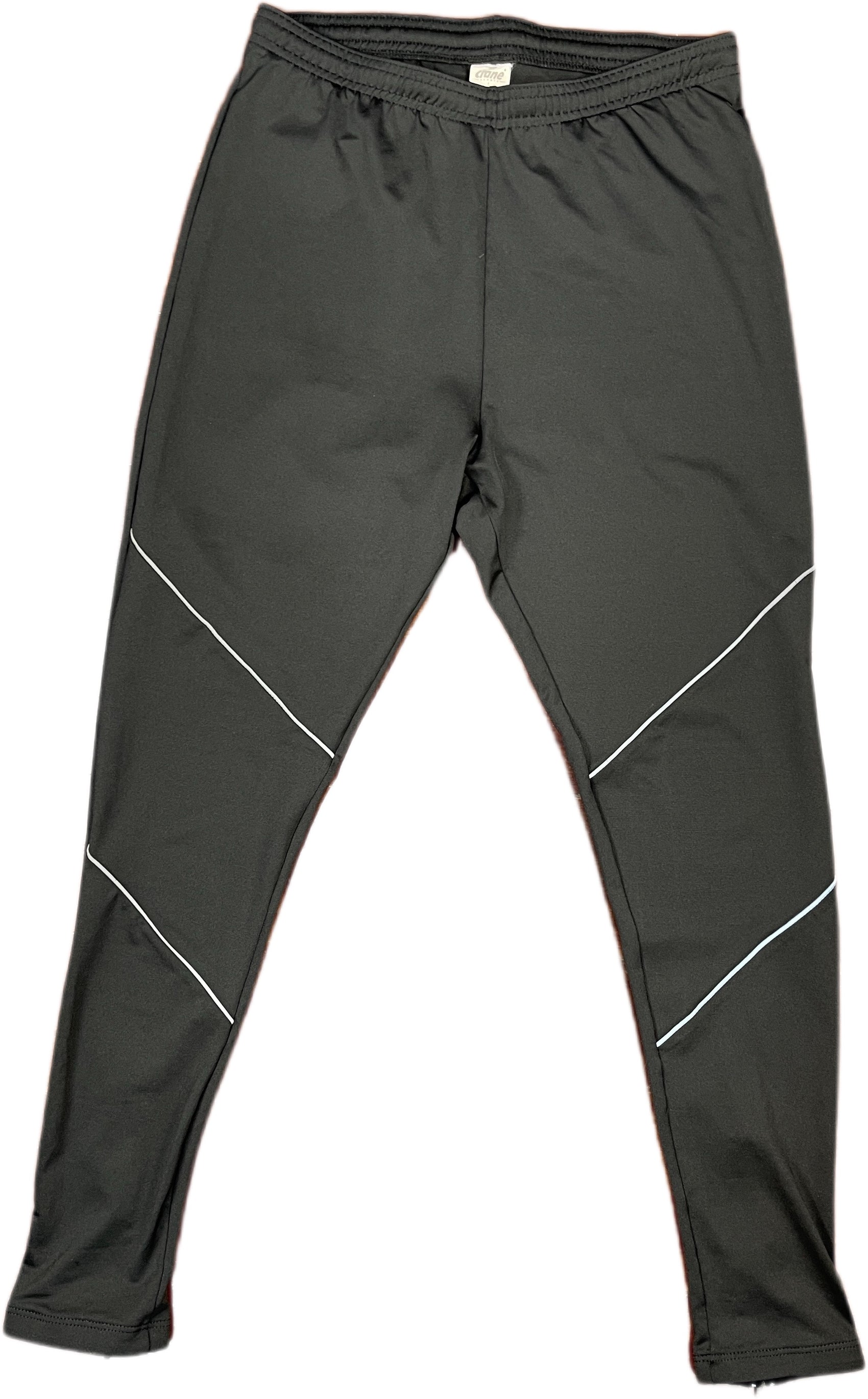 Crane Black Sport Leggings Polyester Blend L