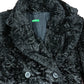 Y2k Benetton Fake Fur Coat Black - M