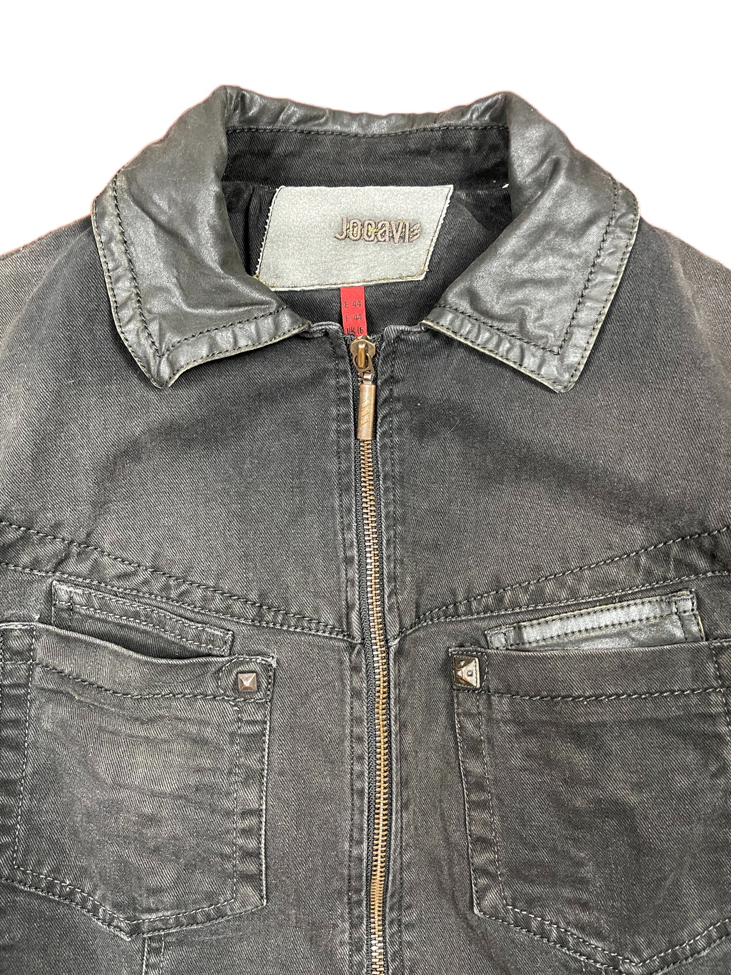 Y2k Jocavi Denim Jacket Black - XL