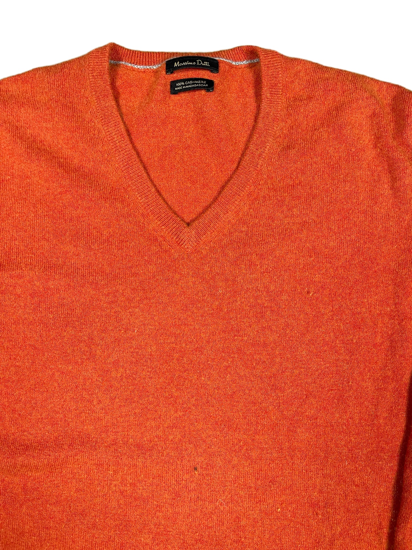 Massimo Dutti Cashmere Knitted Sweatshirt Orange - M