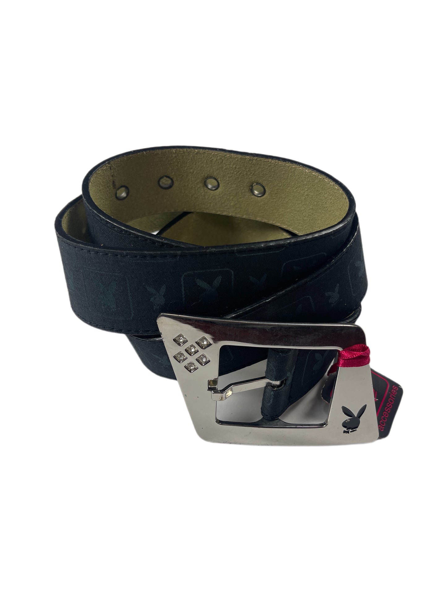 Y2k Playboy Belt Black 2004