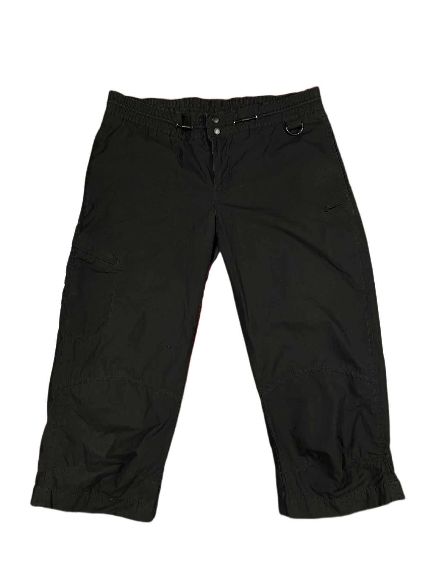 Y2k Nike 2000s SPort Capri Pants Black - XS