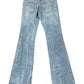 Y2k H&M Logg Flared Bootcut Denim Pants Blue - M