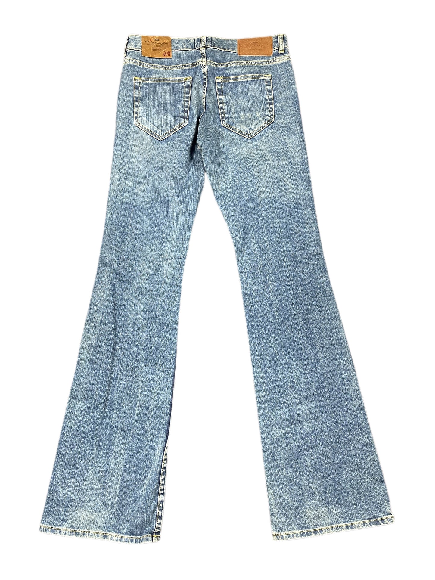 Y2k H&M Logg Flared Bootcut Denim Pants Blue - M