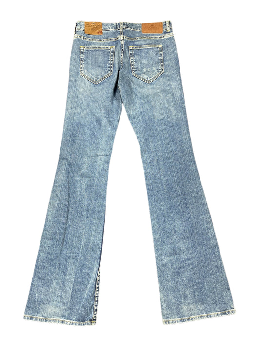 Y2k H&M Logg Flared Bootcut Denim Pants Blue - M