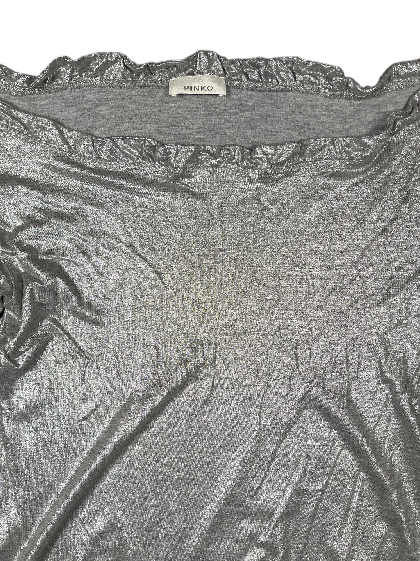 Pinko Long Sleeve top Silver - L