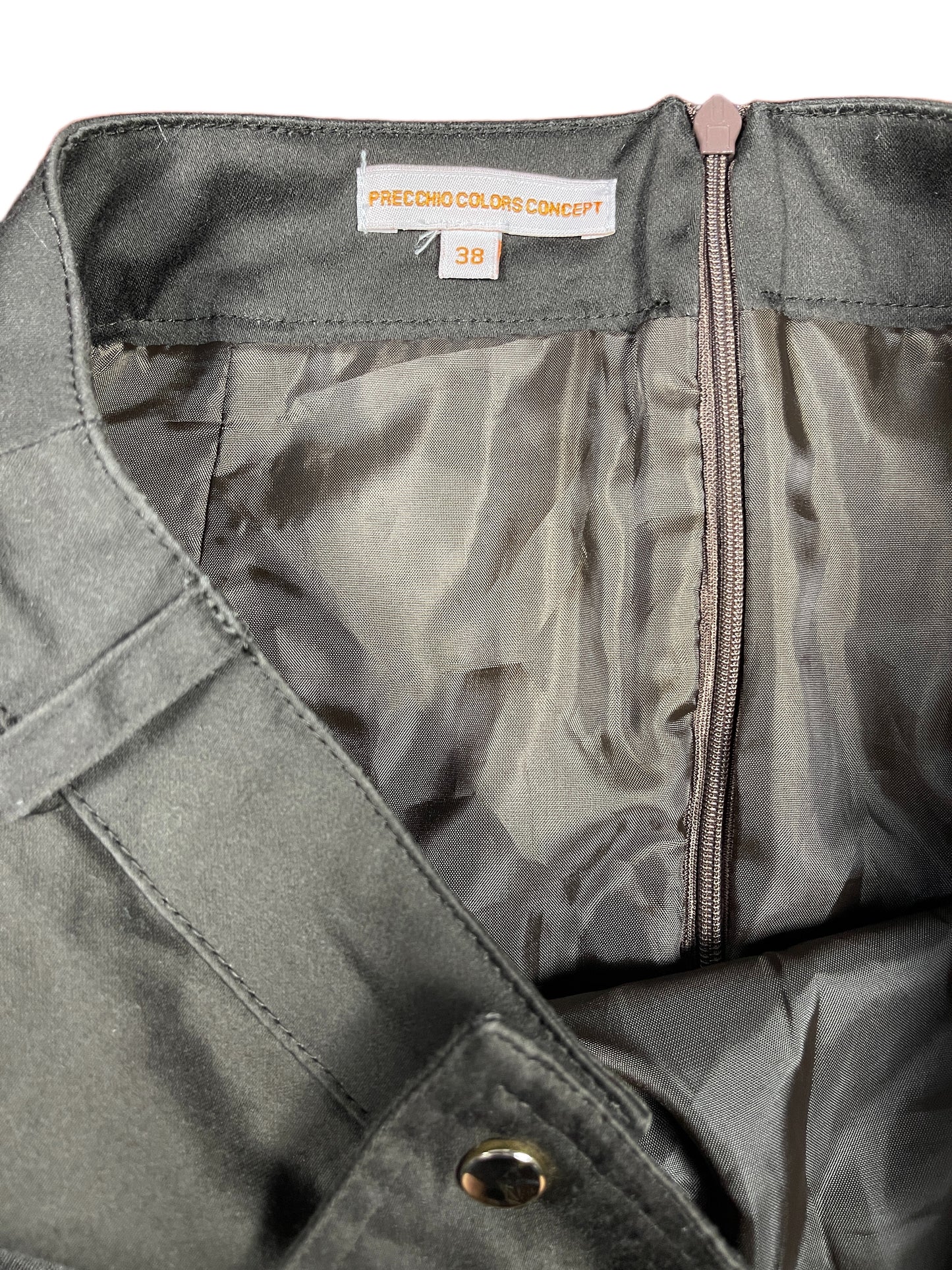 Y2k Precchio Colors Concept Skirt Brown - M