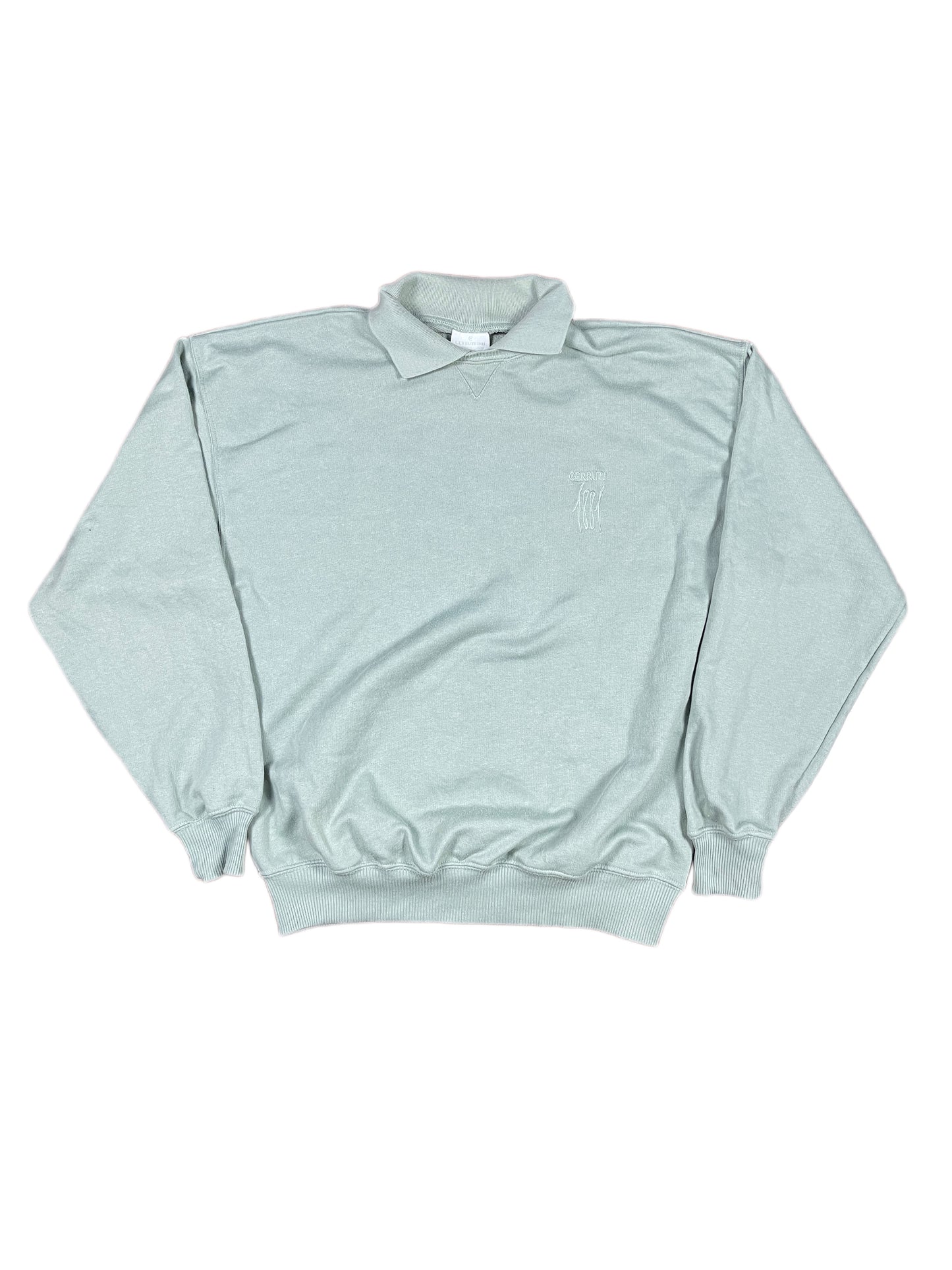 Vintage Cerruti 1881 Sweatshirt Mint Green Gray - XL