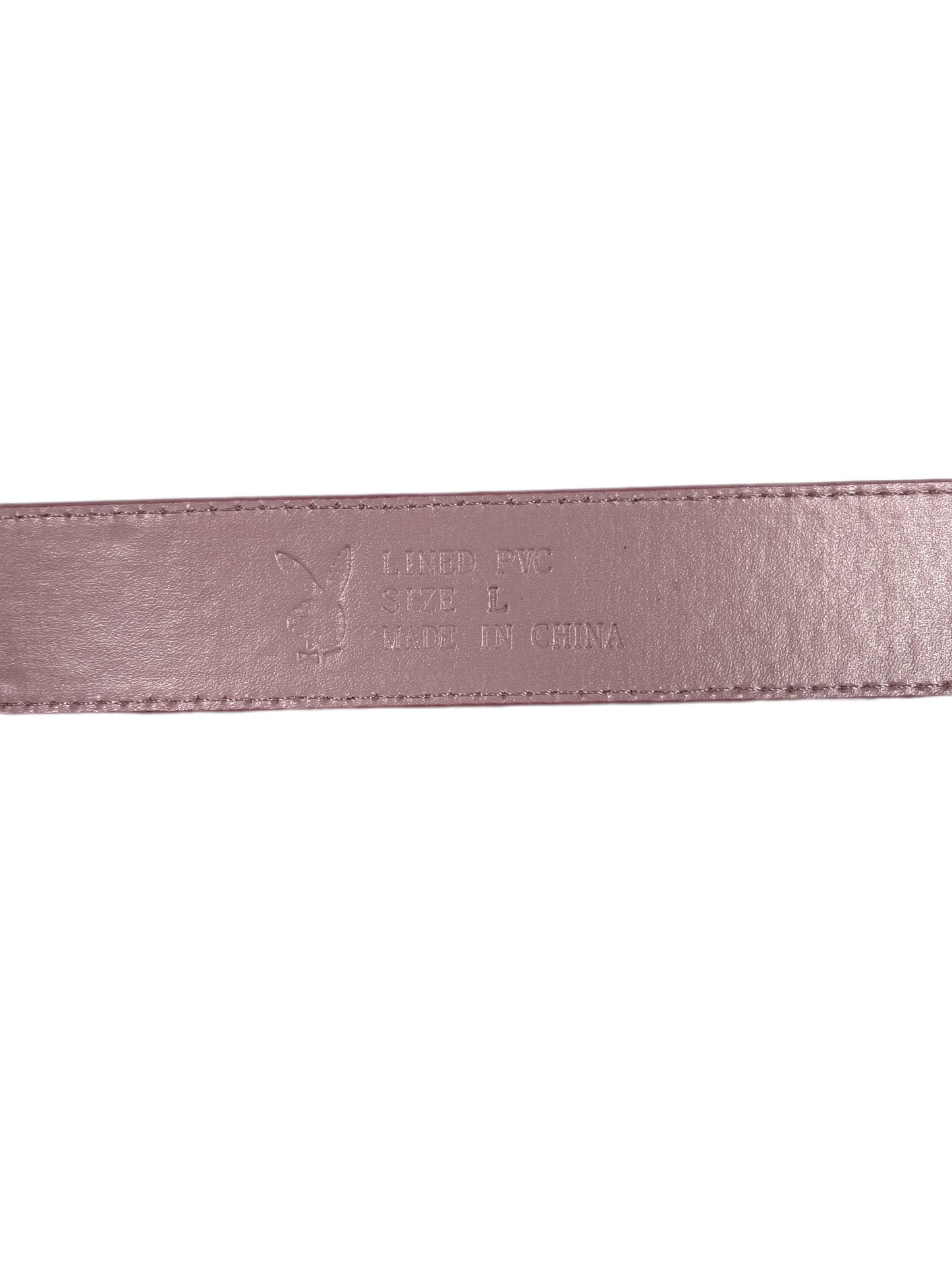Y2k Playboy Belt Pink Rose 2004