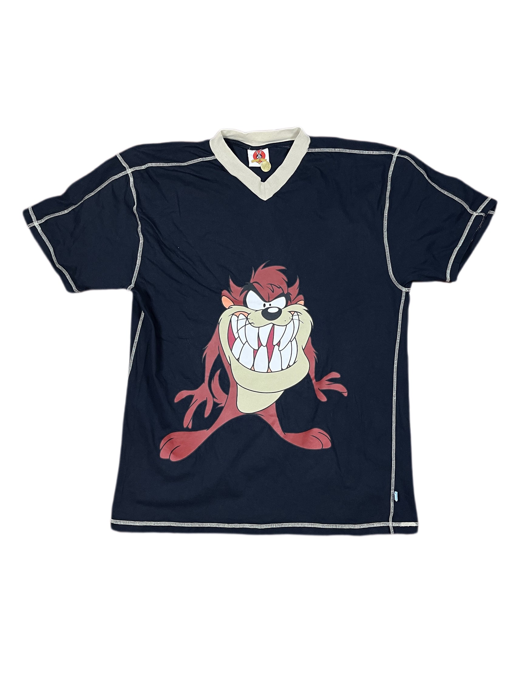 Vintage Looney Tunes 2005 Tasmanian Deviel Warner Bros T-Shirt Black - L