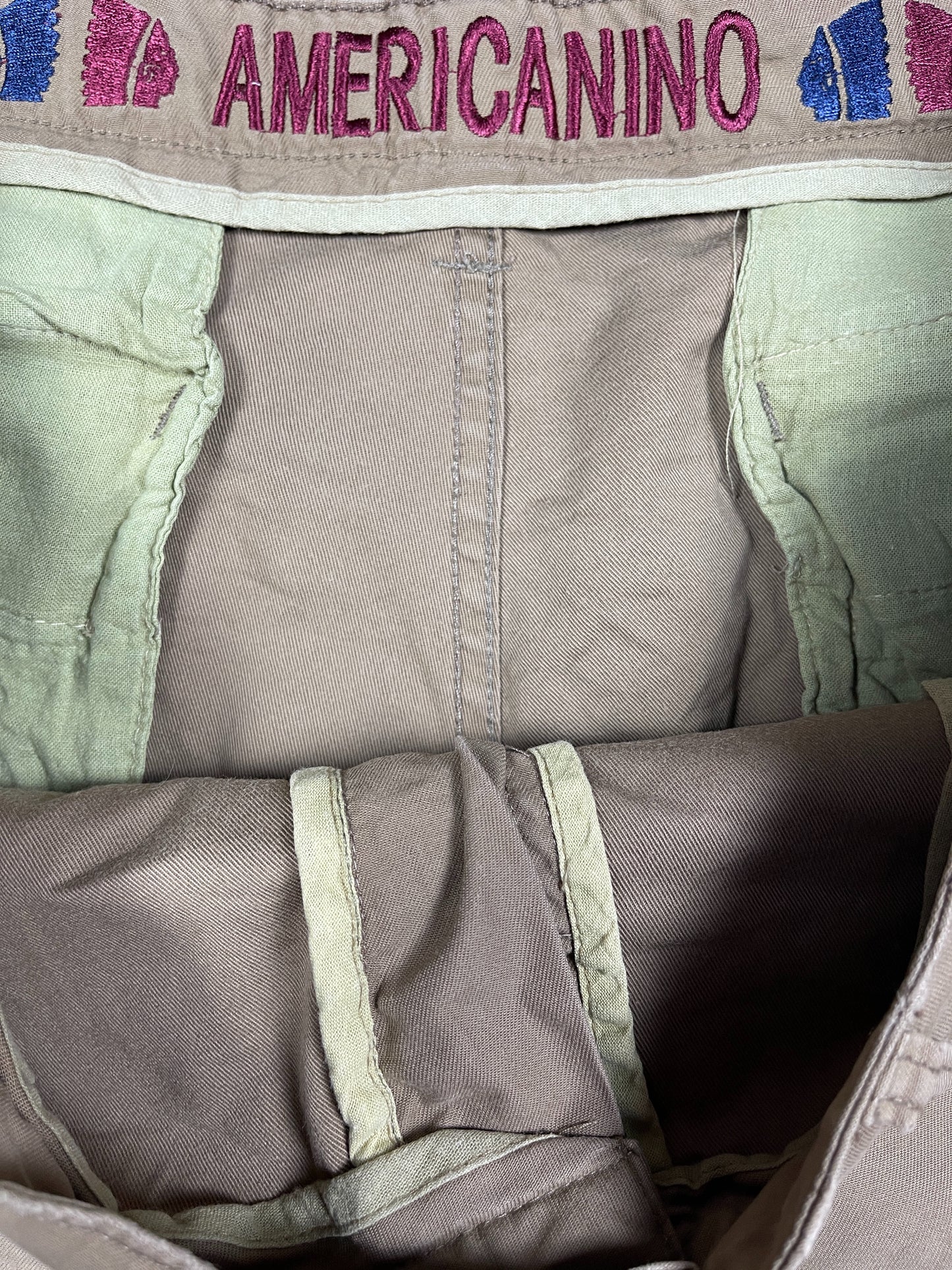 Vintage Americano Chino Shorts Brown - XXL