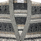 Vintage Pinas Knitted Cardigan Gray - L