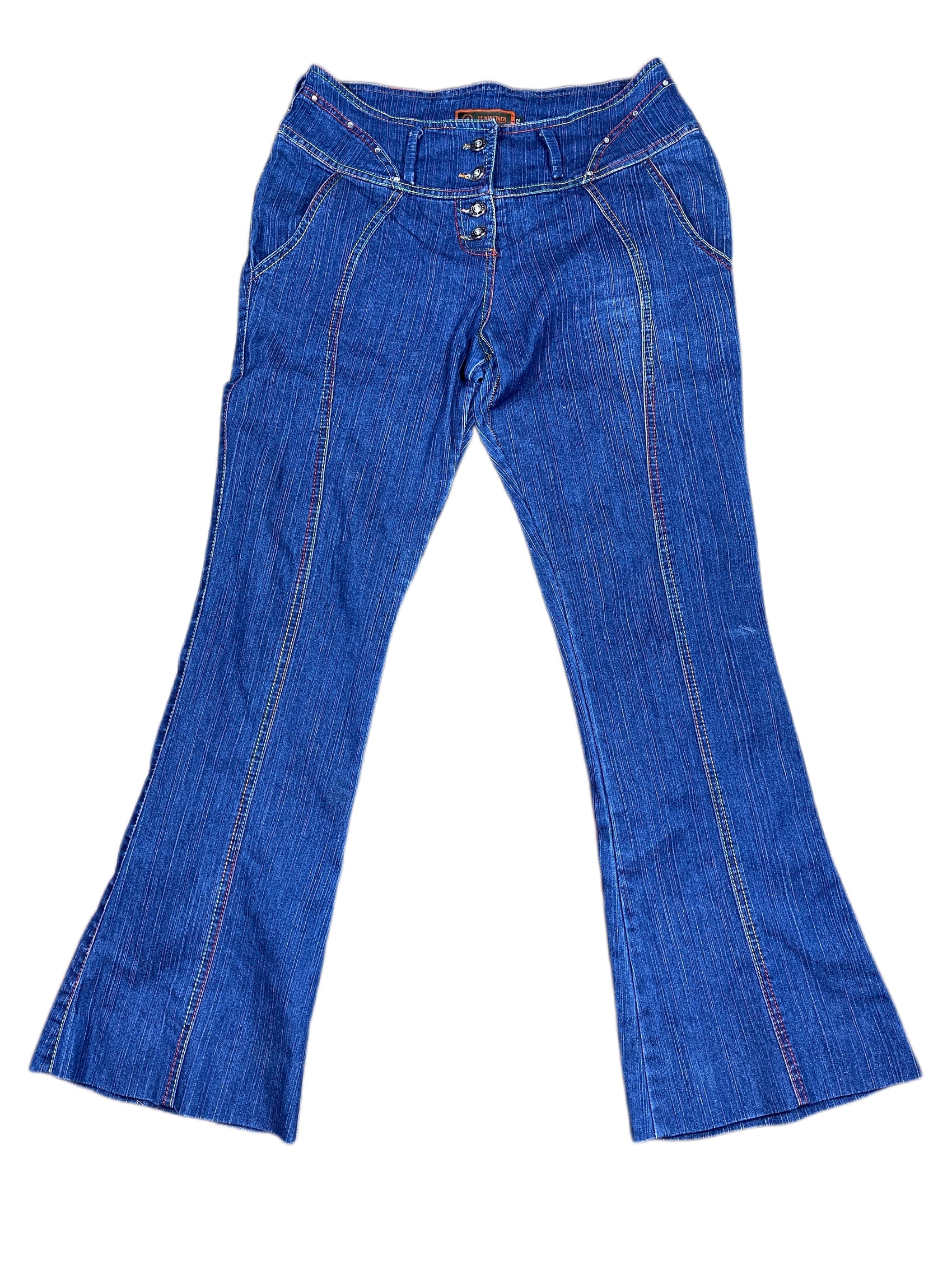 Vintage Ni Morgiger Flared Denim Pants Blue - XL