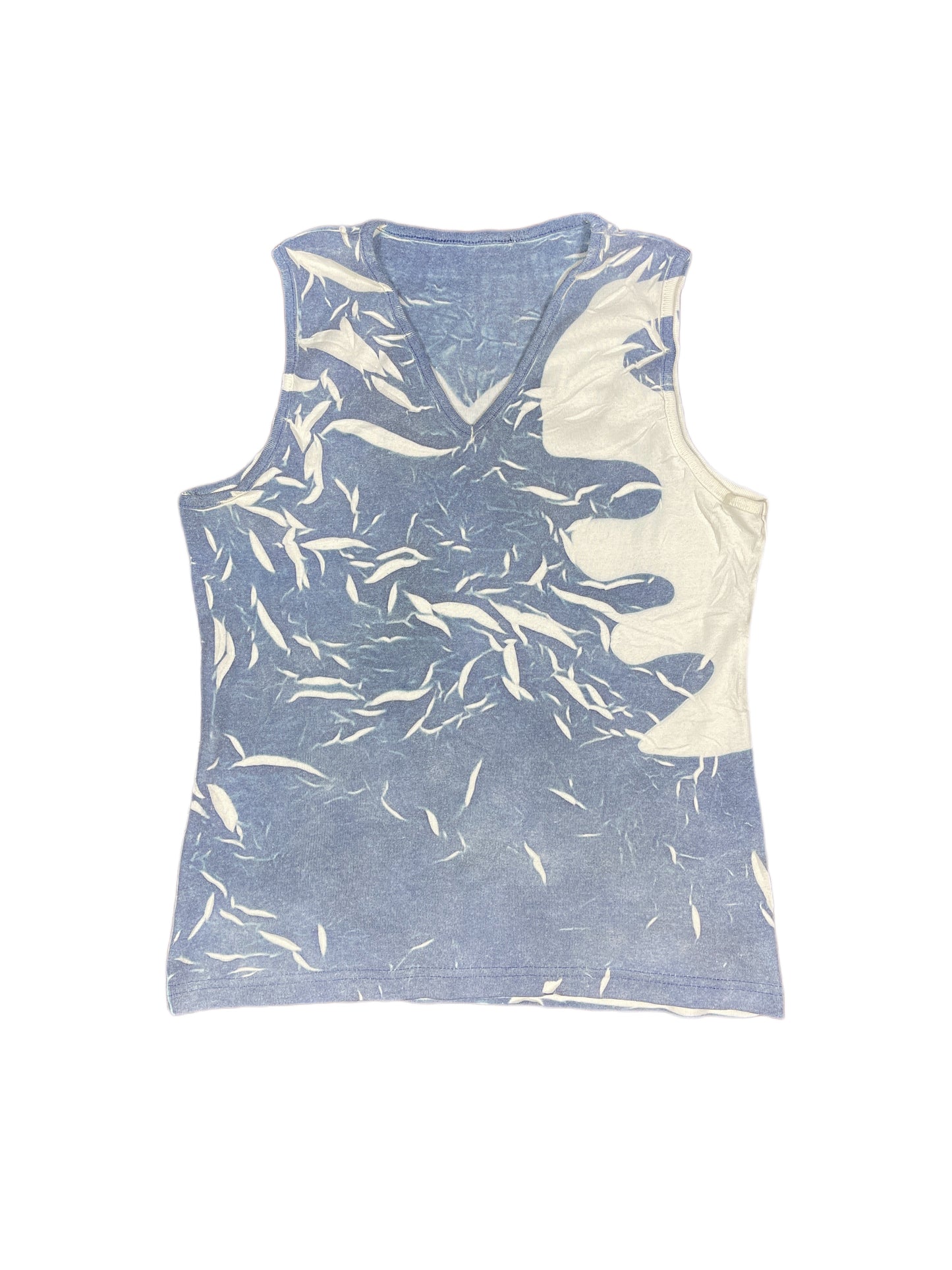 Y2k Sleeveless Top Blue - M