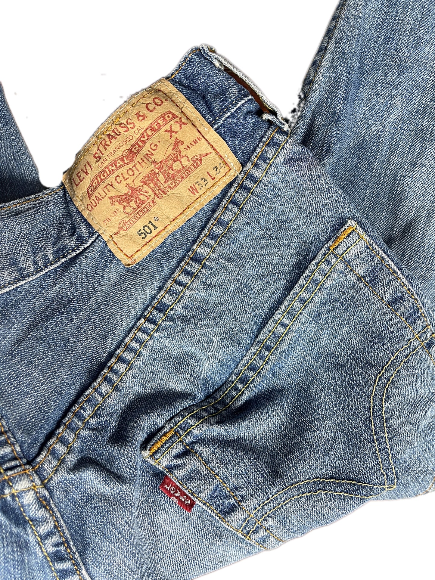 Vintage Levi's 501 Denim Pants Blue - M/L