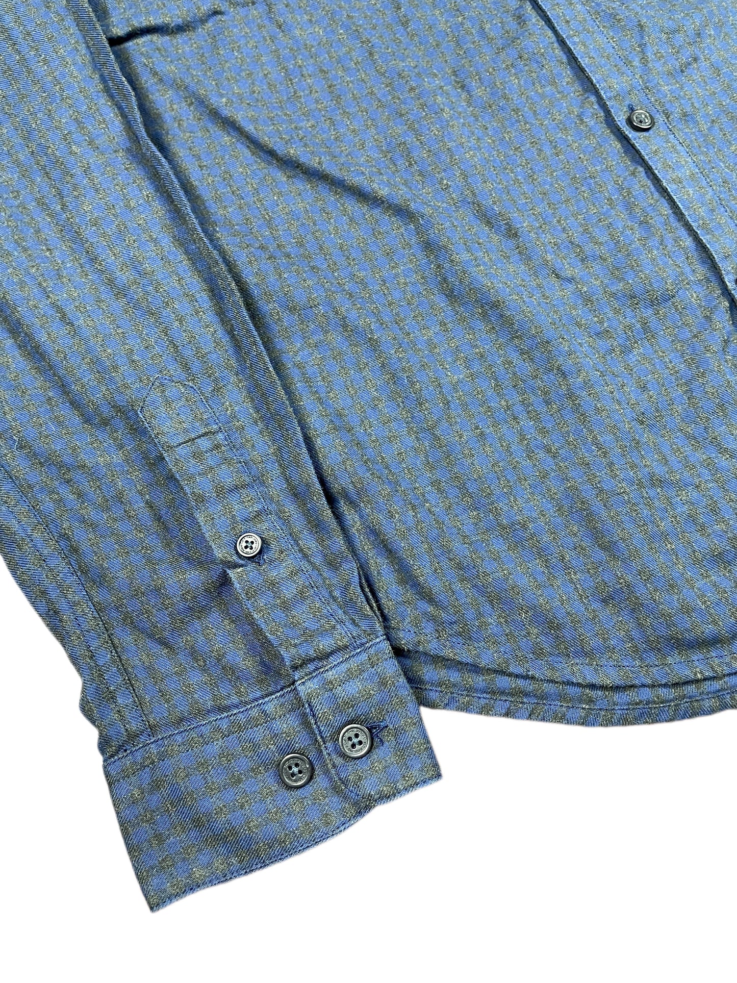 Calvin Klein Jeans Long Sleeve Shirt Checkered Navy - M