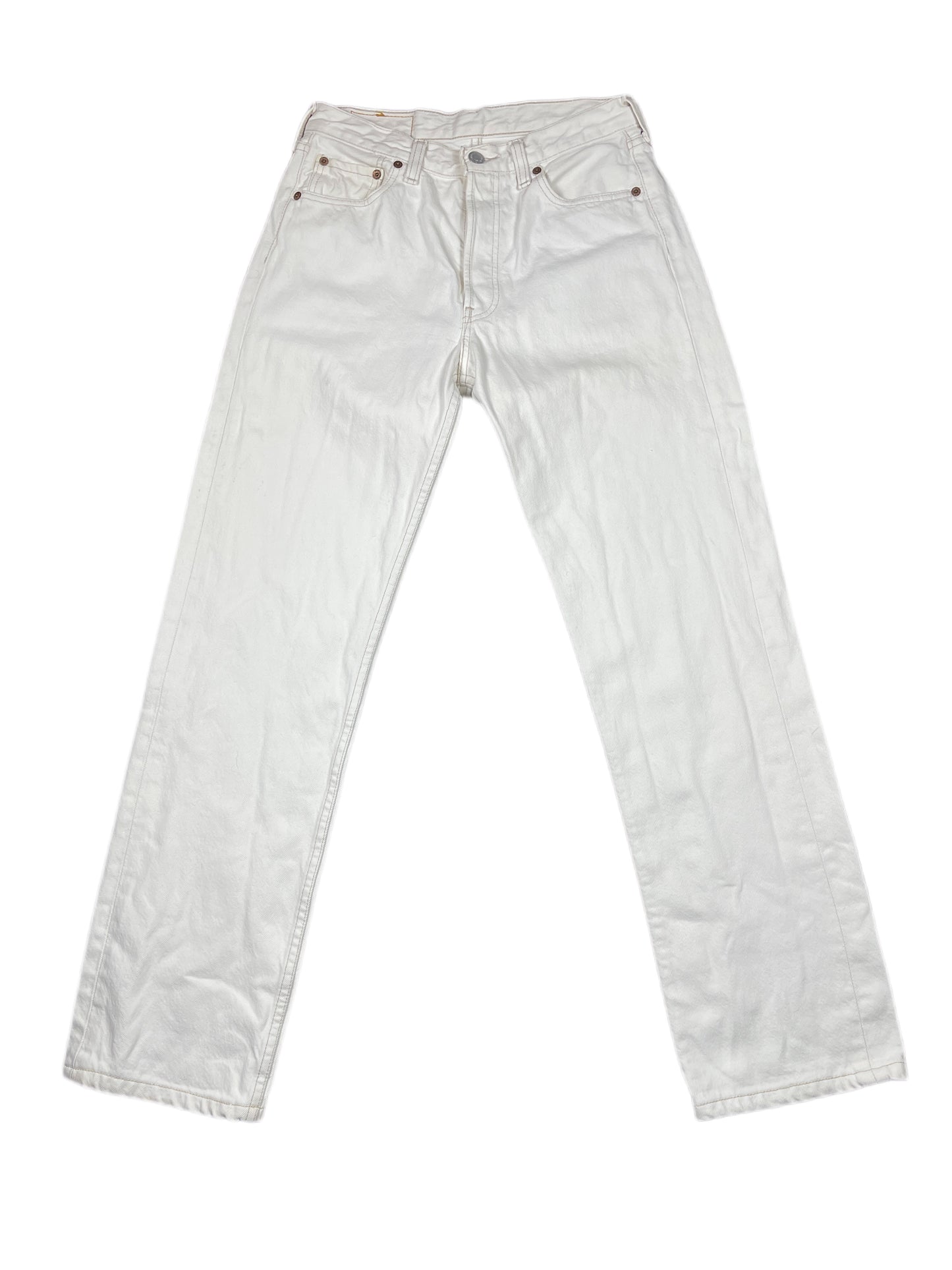Vintage 501 Levi's Denim Pants White - XS