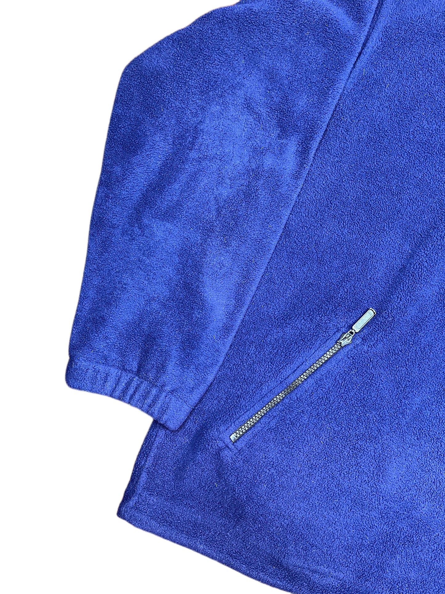 Vintage Screen Stars Fleece Zip Sweatshirt Blue - M