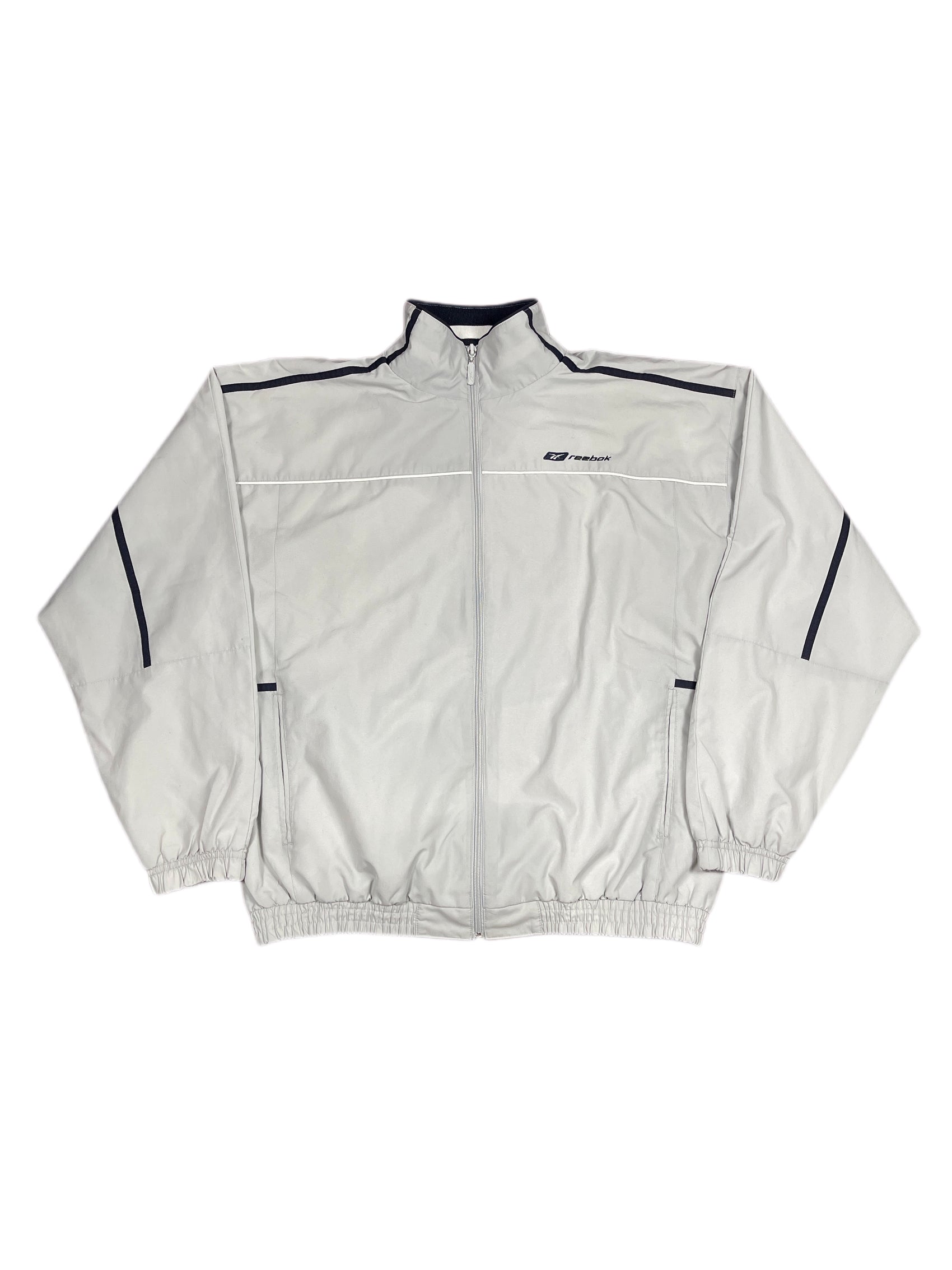 Y2k 2000s Reebok Sport Jacket Gray L
