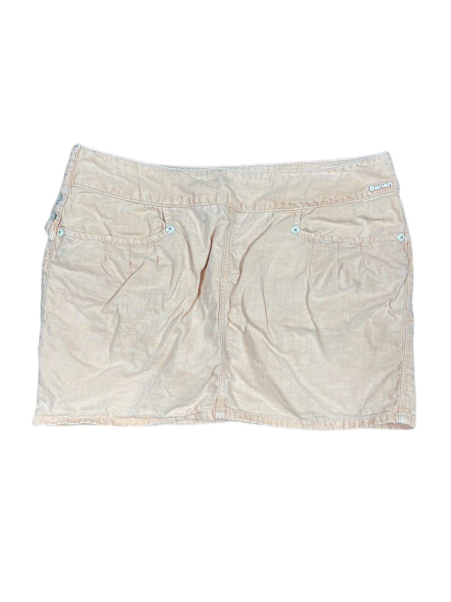 Y2k Bench Skirt Apricot - M