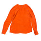 Hugo Boss Silk Long Sleeve Top Orange - M