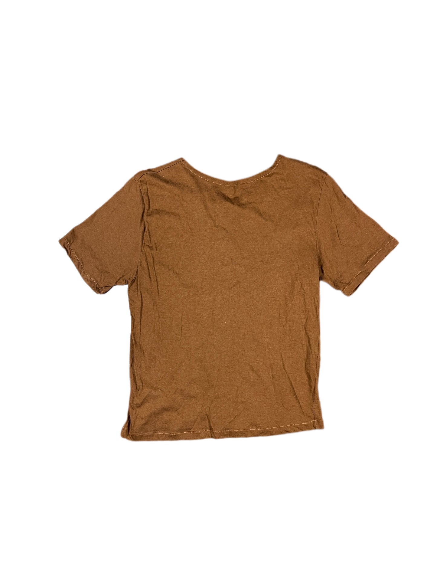Vintage Short Sleeve Top Brown - M