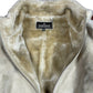Vintage Naf Naf Wild Leather Jacket Cream - XL