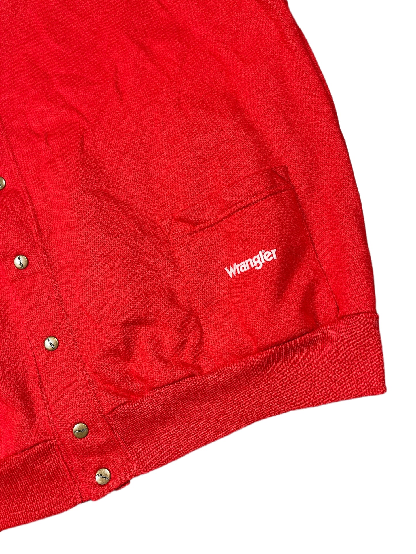 Vintage 80s Wrangler Vest Red - L